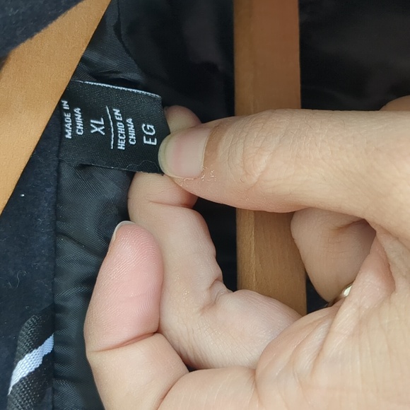 DKNY Men's Mid Length Stadium Wool Blend Coat In Navy Blue Size XL - Picture 11 of 16